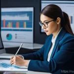 위험관리기술자 경력 초기에 필요한 자질 - **Prompt 1: The Meticulous Analyst**
"A highly focused female risk manager, in her early 40s, si...