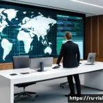 위험관리 프로세스 자동화 사례 - **Image Prompt 1: The AI Business Strategist**
A highly detailed, wide-angle shot of a sleek, mi...